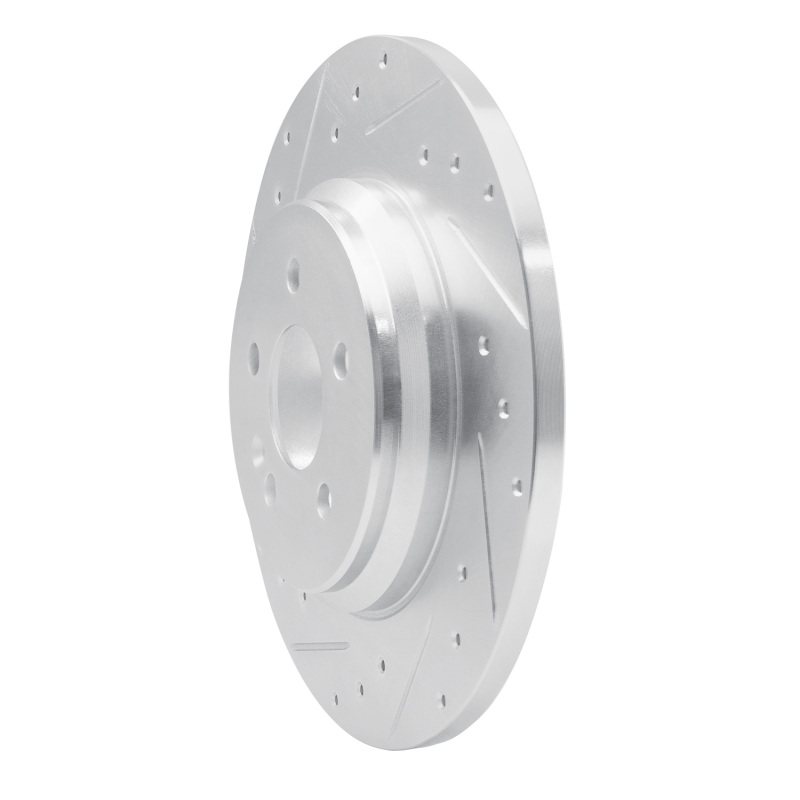 Mercedes-Benz ML430 Brake Rotor (1) - Rear Left - R1 Concepts - Drilled & Slotted - Silver - `00-`05